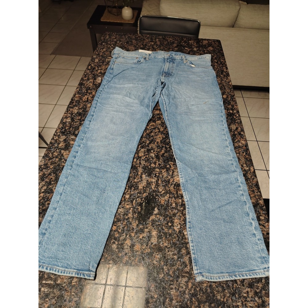 HM Conscious Relaxed Skinny Jeans Mens 36S Light Blue Tapered Leg Denim Pants